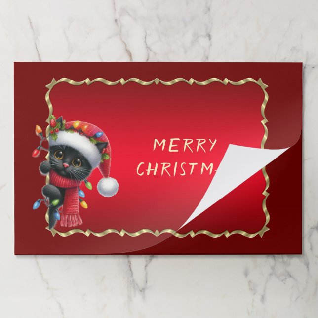 Bloc De Hojas Navidades Black Cat Tearaway Placemat (Plegada)