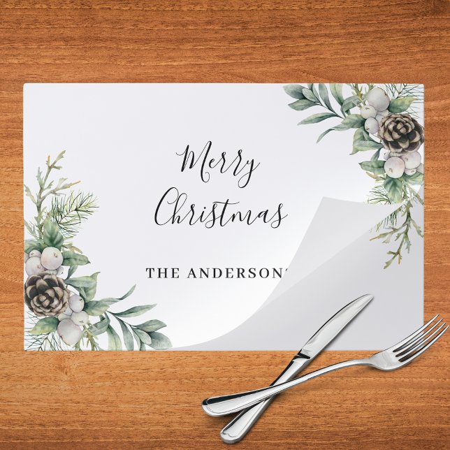 Bloc De Hojas Navidades cena conos de pino nórdico nombre famili (Subido por el creador)