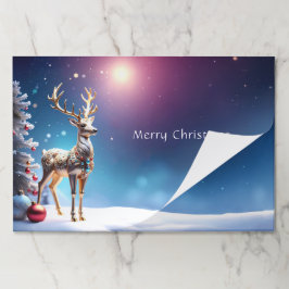 Bloc De Hojas Navidades de joyas de renos vacacionan en la cárce