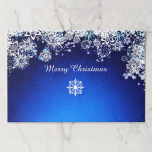 Bloc De Hojas Navidades de Nieve Placemats Grandes 25 Hojas