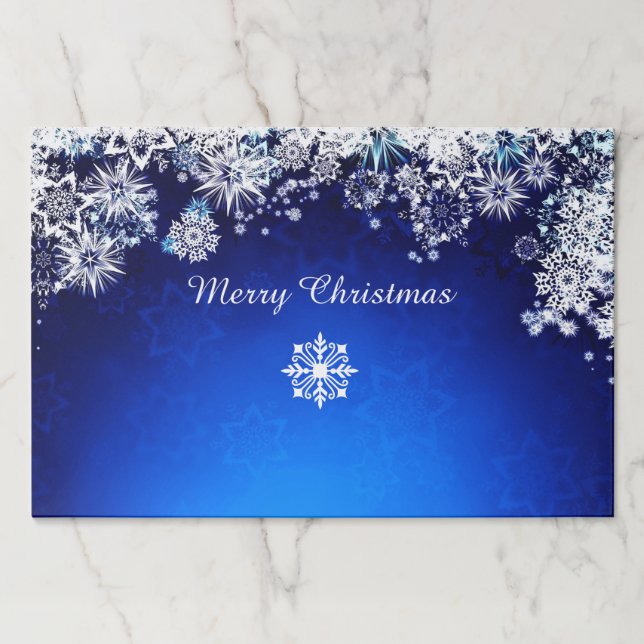 Bloc De Hojas Navidades de Nieve Placemats Grandes 25 Hojas (Anverso)