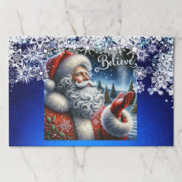 Bloc De Hojas Navidades de nieve Santa Placemats mágicos 25 Pad 