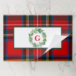 Bloc De Hojas Navidades de Royal Stewart MONOGRAM Plaid Placemat