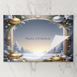 Bloc De Hojas Navidades enmarcan la distancia entre vacaciones