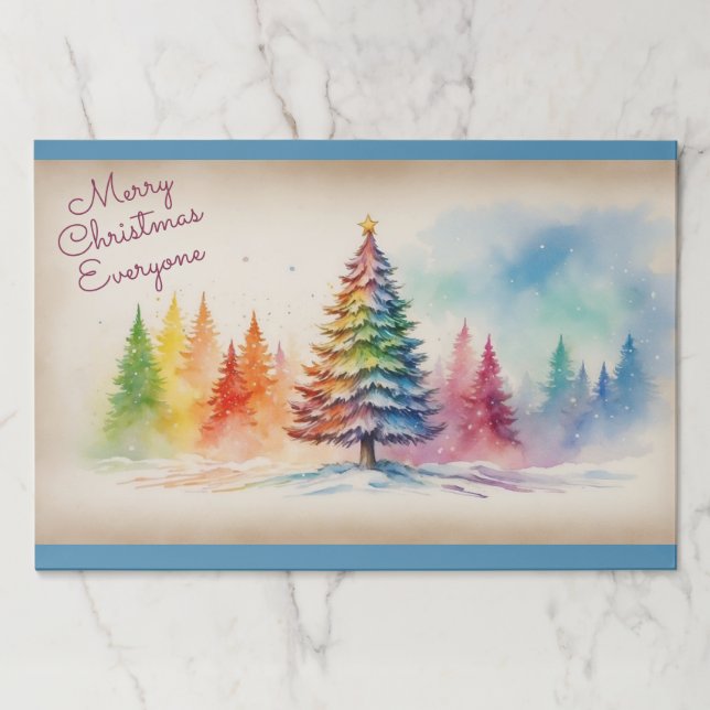 Bloc De Hojas Navidades inclusivos Placemats de papel 25 por alm (Anverso)