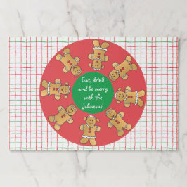 Bloc De Hojas Navidades Lágrimas Placemat Pad Gingerbread