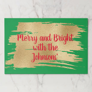 Bloc De Hojas Navidades Learaway Placemat Pad/Navidades Gold