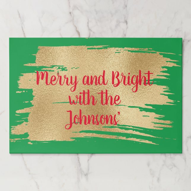 Bloc De Hojas Navidades Learaway Placemat Pad/Navidades Gold (Anverso)