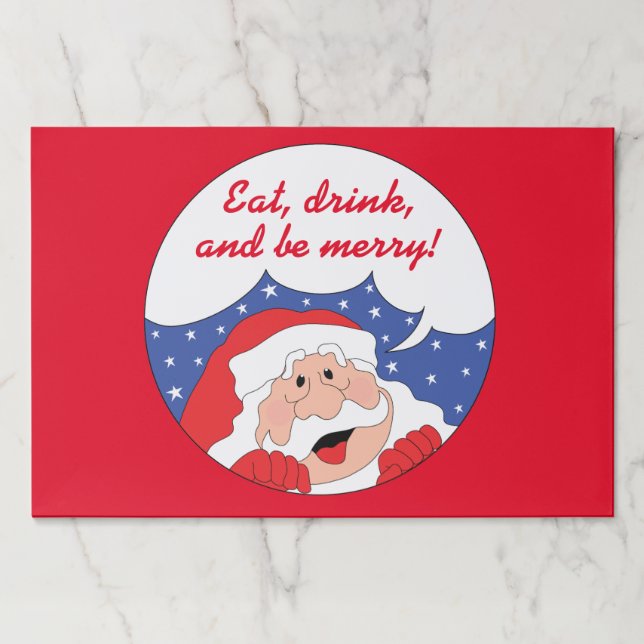 Bloc De Hojas Navidades Learaway Placemat Pad/Santa Claus dice (Anverso)