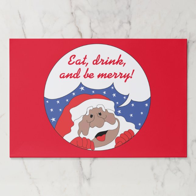 Bloc De Hojas Navidades Learaway Placemat Pad/Santa dice (Anverso)