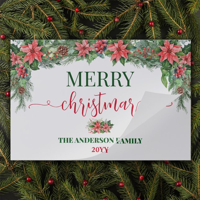 Bloc De Hojas Navidades Poinsettia Fiesta Papel Placemat (Subido por el creador)