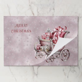 Bloc De Hojas Navidades Sleigh Con Regalos Placemat Despedazado