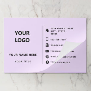 Bloc De Hojas Nombre del logotipo de personalizado Office Diseño