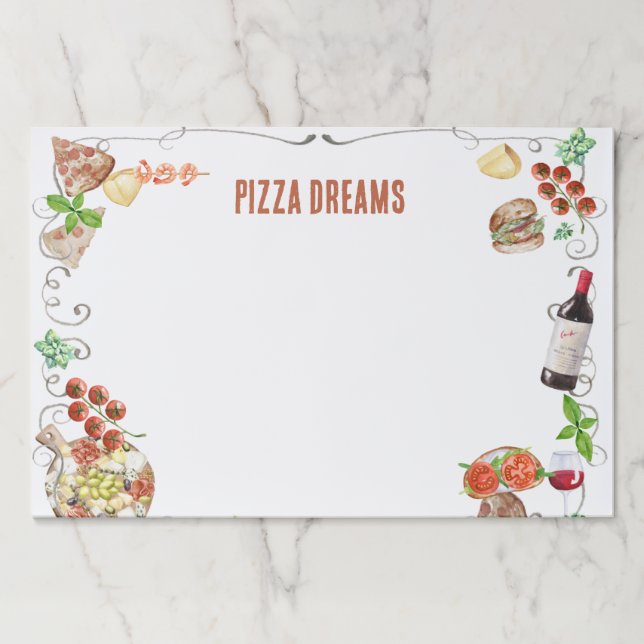 Bloc De Hojas Notes from a Pizza Dream (Anverso)