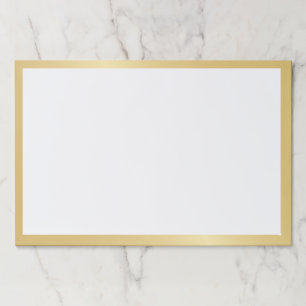 Bloc De Hojas Oro y blanco en blanco