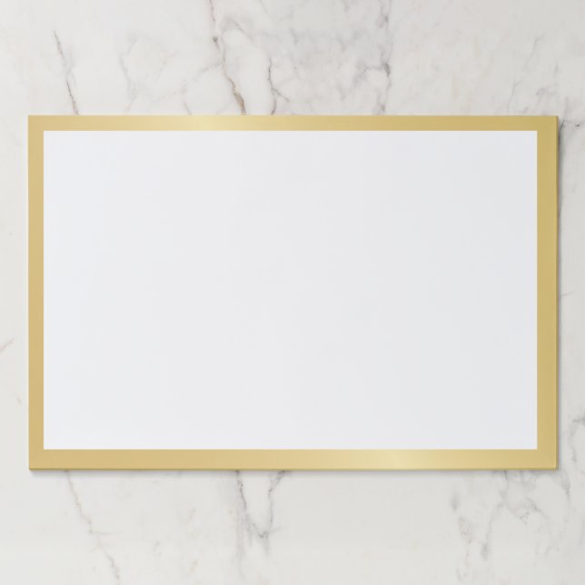 Bloc De Hojas Oro y blanco en blanco (Anverso)