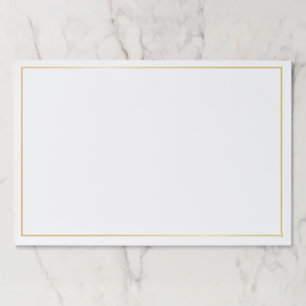 Bloc De Hojas Oro y blanco en blanco