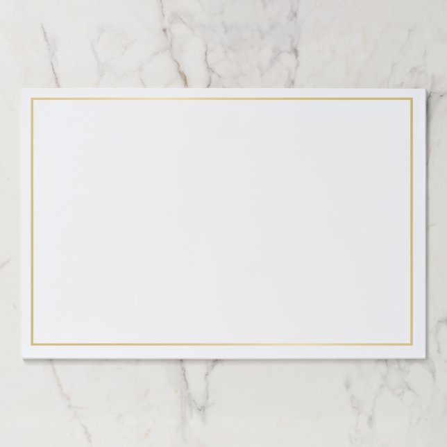 Bloc De Hojas Oro y blanco en blanco (Anverso)