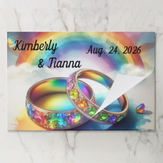 Bloc De Hojas Pads de papel gay para Boda LGBTQ