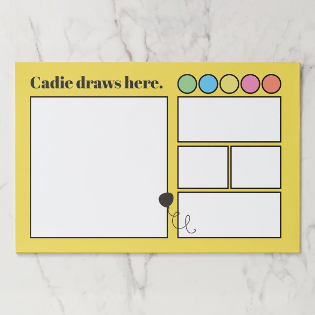 Bloc De Hojas Panel de dibujo personalizado para niños (Anverso)