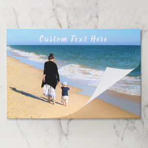 Bloc De Hojas Papel de texto fotográfico personalizado Pads tus 