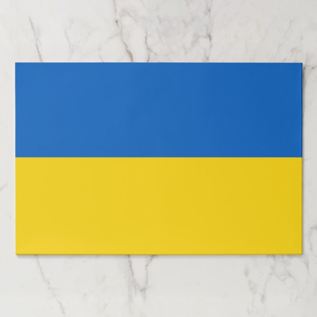 Bloc De Hojas Papel lacrimógeno con bandera de Ucrania (Anverso)