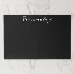 Bloc De Hojas Papel negro para escribir almohadillas para las le