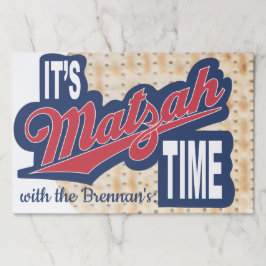 Bloc De Hojas Pascua Tearaway Placemat Pad/IT'S Matzah TIME