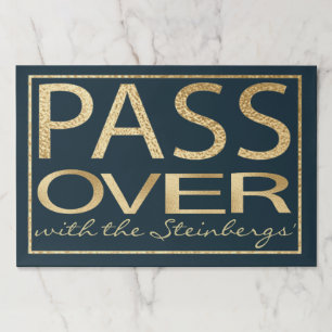 Bloc De Hojas Passover Tearaway Placemat Passover Classic Gold