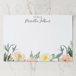 Bloc De Hojas Pastel Watercolor Floral El Escritorio De