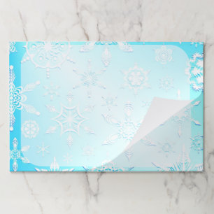 Bloc De Hojas Patrón de copos de nieve de cristal