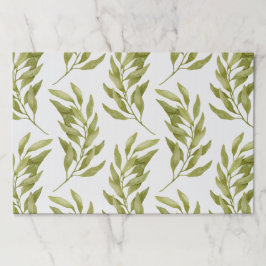 Bloc De Hojas Patrón de hojas Eucapytus de color agua