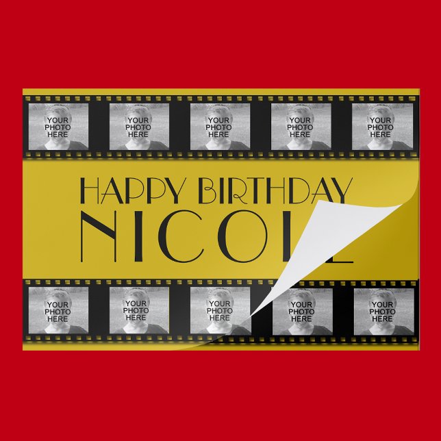 Bloc De Hojas Película Star Birday Tira de papel Placemat Pad (Subido por el creador)
