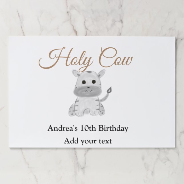 Bloc De Hojas Pequeña granja de vacas sagradas cumpleaños animal (Anverso)
