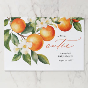 Bloc De Hojas Pequeñas placas de papel de Baby Shower para Naran