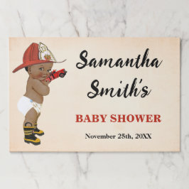 Bloc De Hojas Pequeño avión militar Baby Shower de bomberos