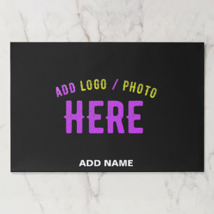 BLOC DE HOJAS PERSONALIZABLE MODERNO ESTILO NEGRO VERIFICADO MAR