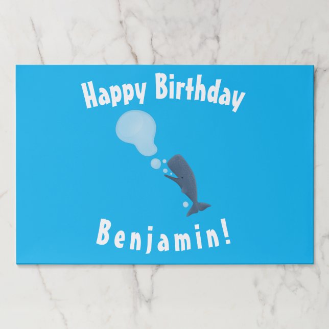 Bloc De Hojas Personalizado de burbujas de esperma de esperma (Anverso)