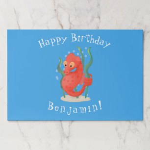 Bloc De Hojas Personalizado de caballitos de mar de pepino