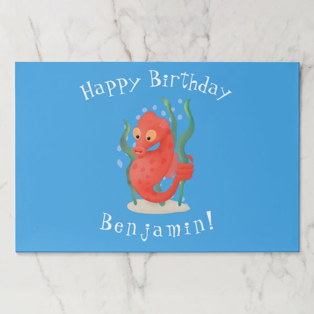 Bloc De Hojas Personalizado de caballitos de mar de pepino (Anverso)