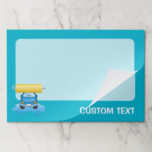 Bloc De Hojas Personalizado de lavado de cara (Plegada)