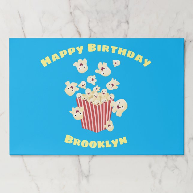 Bloc De Hojas Personalizado de palomitas de palomitas graciosas (Anverso)