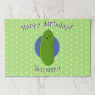 Bloc De Hojas Personalizado de pepino verde suave ilustracion