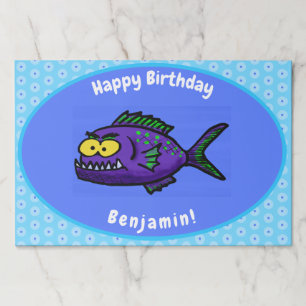 Bloc De Hojas Personalizado de pescado piraña