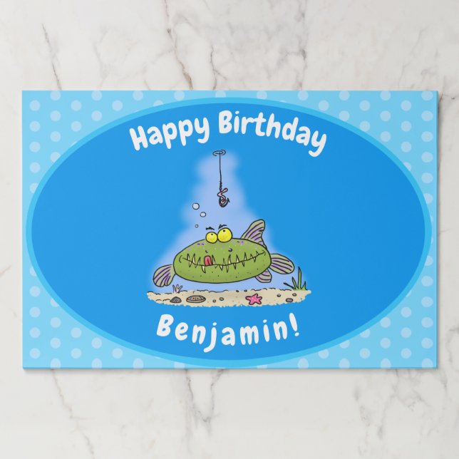 Bloc De Hojas Personalizado de pescadores de peces gordos y hamb (Anverso)