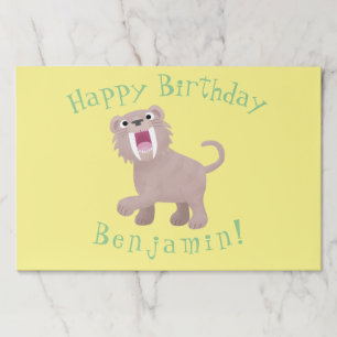 Bloc De Hojas Personalizado de Smilodon del tigre dientes de Cut