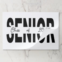 Bloc De Hojas Personalizado senior negro clásico