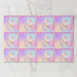 Bloc De Hojas Placas de papel de Unicornio, Fiesta mágico