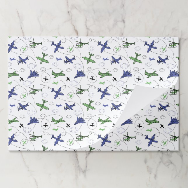 Bloc De Hojas Placas de papel para helicópteros de avión de avió (Plegada)