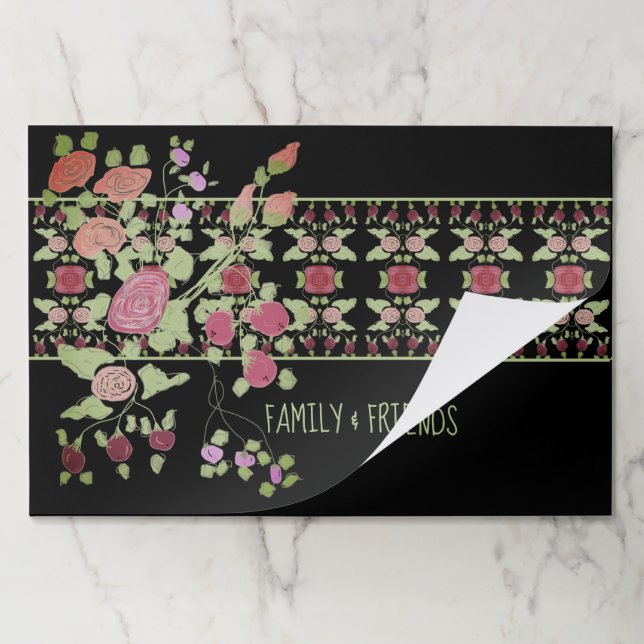 Bloc De Hojas Placemat arcoiris grande de flores y bayas (Plegada)